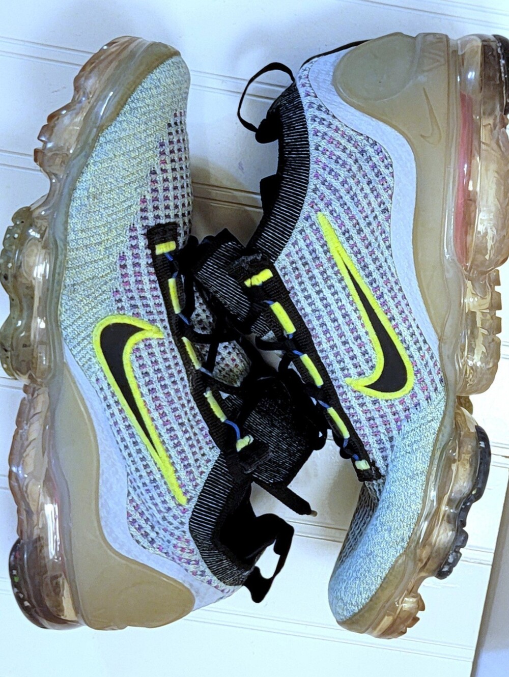 Nike Air VaporMax 2021 Flyknit (GS) 'Volt Photo Blue' DX3367-700 Size 6.5Y